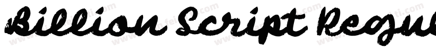 Billion Script Regular字体转换